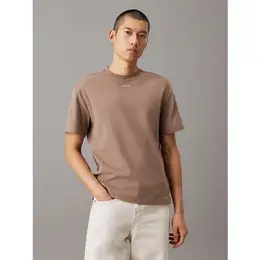 CALVIN KLEIN: Коричневая футболка 