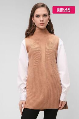 Calvin Klein: Бежевый жилет 