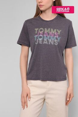 Tommy Jeans: Футболка с принтом 