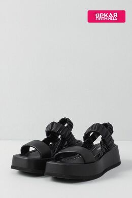 POLLINI: Чёрные сандалии 
