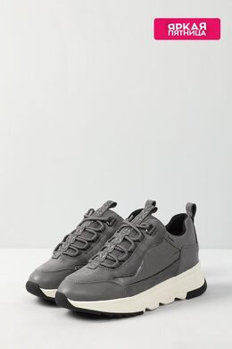 Geox: Серые кроссовки 