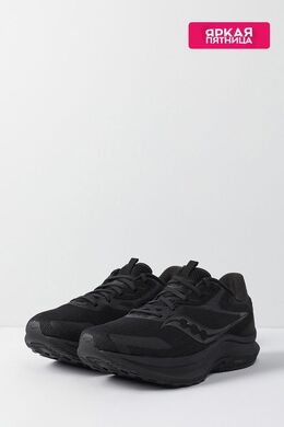 Saucony: Чёрные кроссовки 