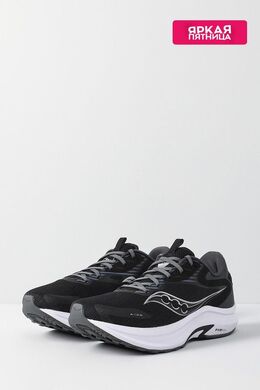 Saucony: Чёрные кроссовки 