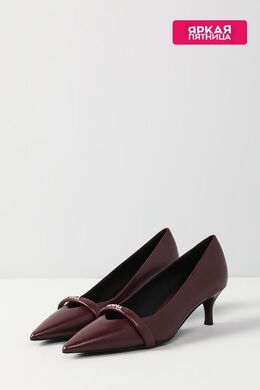 Furla: Бордовые туфли 