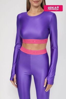 VERSACE JEANS COUTURE: Фиолетовый топ 