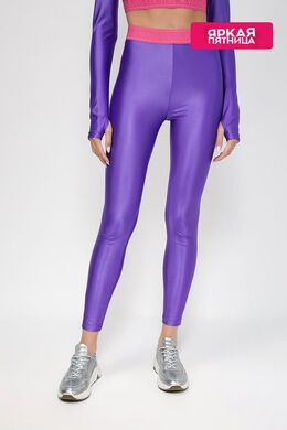 VERSACE JEANS COUTURE: Фиолетовые легинсы 