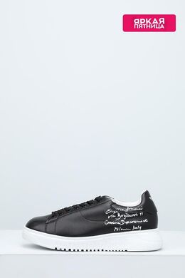 EMPORIO ARMANI: Чёрные кеды 