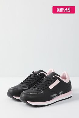 EMPORIO ARMANI: Чёрные кроссовки 
