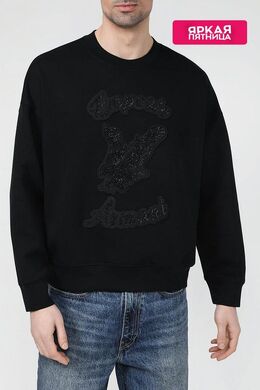EMPORIO ARMANI: Чёрный свитшот 