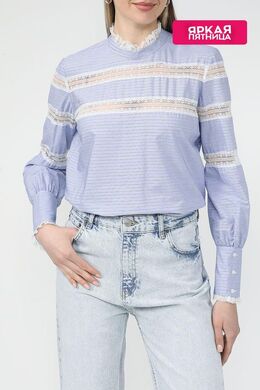 TWINSET: Хлопковая блуза 