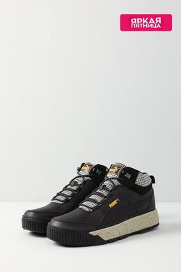 PUMA: Чёрные ботинки 