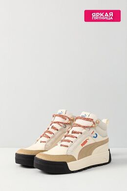PUMA: Бежевые кроссовки 