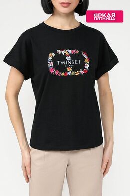 TWINSET: Хлопковая футболка 