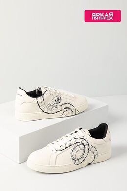 EMPORIO ARMANI: Белые кеды 