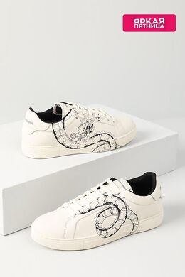 EMPORIO ARMANI: Белые кеды 