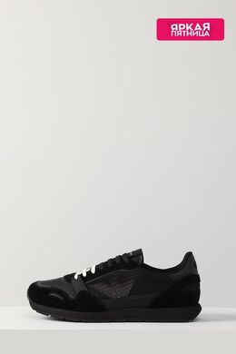EMPORIO ARMANI: Чёрные кроссовки 