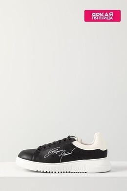 EMPORIO ARMANI: Чёрные кеды 