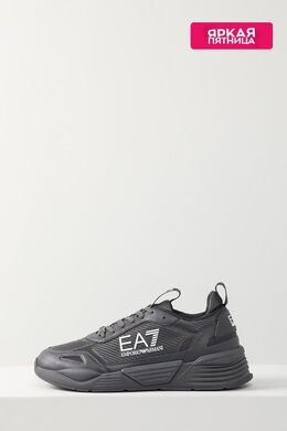 Ea7: Серые кроссовки 