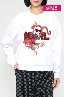 Karl Lagerfeld: Свитшот  Ikonik с принтом