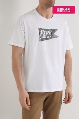 PEPE JEANS: Хлопковая футболка 