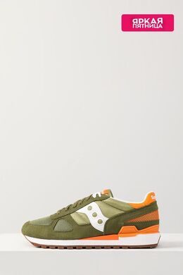 Saucony: Зелёные кроссовки  Shadow Originals