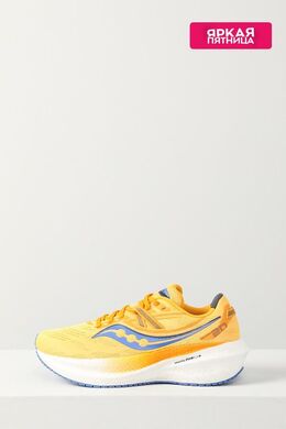 Saucony: Жёлтые кроссовки 