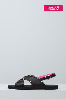 Love Moschino: Чёрные сандалии 
