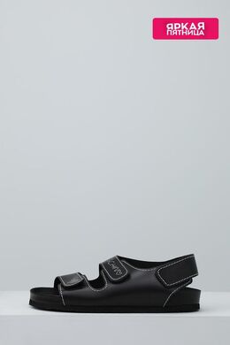 Love Moschino: Чёрные сандалии 