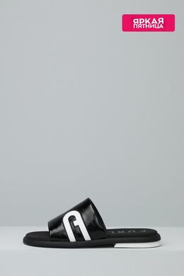 Furla: Чёрные шлёпанцы 