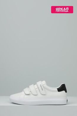 Calvin Klein: Белые кеды 