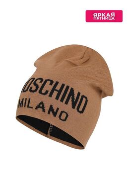 Moschino: Бежевая шапка 