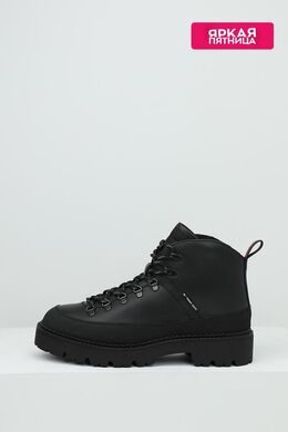 Tommy Hilfiger: Чёрные ботинки 