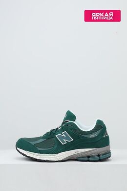NEW BALANCE: Зелёные кроссовки  2002R