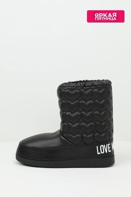 Love Moschino: Чёрные ботинки 