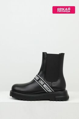 Love Moschino: Чёрные ботинки 