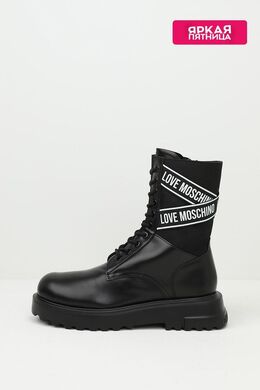 Love Moschino: Чёрные ботинки 