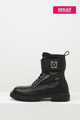Love Moschino: Чёрные ботинки 