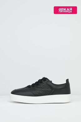EMPORIO ARMANI: Чёрные кеды 