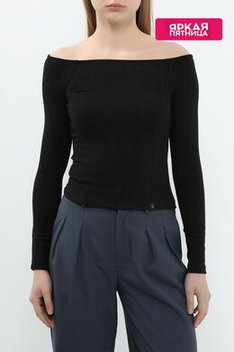 Calvin Klein Jeans: Чёрный топ 