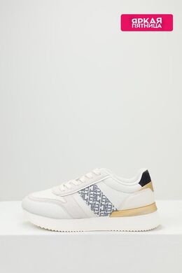 Tommy Hilfiger: Белые кроссовки 