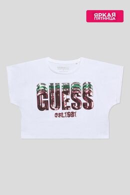 Guess: Хлопковая футболка 
