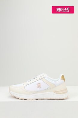 Tommy Hilfiger: Белые кроссовки 