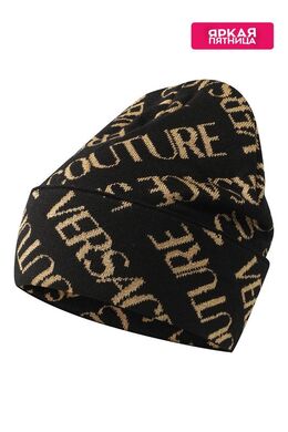 VERSACE JEANS COUTURE: Чёрная шапка 
