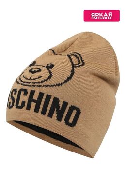 Moschino: Бежевая шапка 