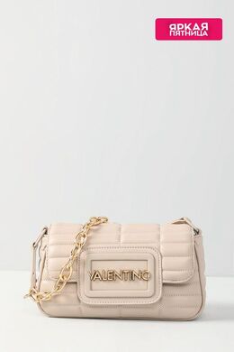 Valentino: Бежевая сумка 