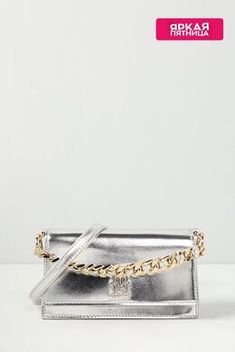 Tommy Hilfiger: Серебристая сумка  TH