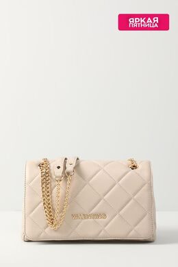 Valentino: Бежевая сумка 