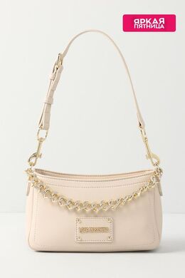 Love Moschino: Бежевая сумка 