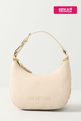 Love Moschino: Бежевая сумка 