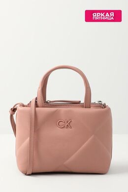 Calvin Klein: Бежевая сумка 